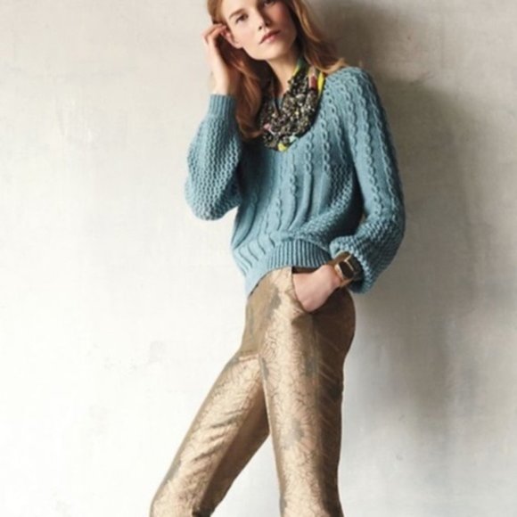 Anthropologie Guinevere Purl-Wise Pullover Sweater - Picture 1 of 9